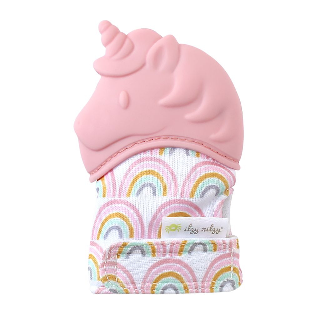 Itzy Mitt Silicone Teething Mitt- Unicorn