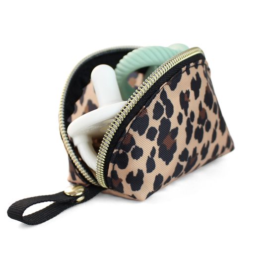 Everything Pouch for Pacifiers, Coins, & More- Leopard