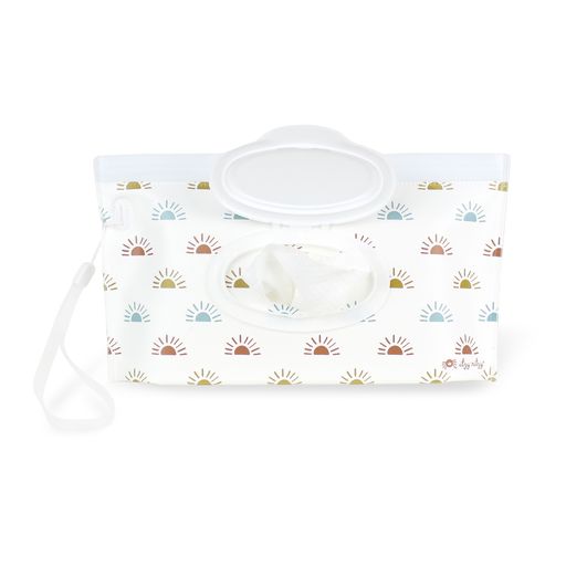 Take and Travel Pouch Reusable Wipes Case- Sun