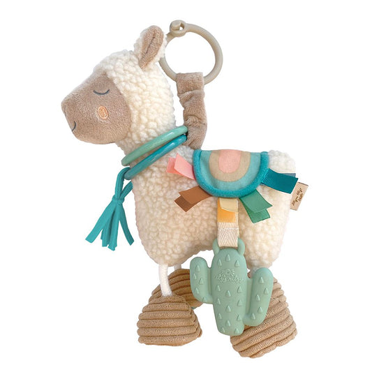 Itzy Friends Link & Love Activity Plush with Teether Toy- Llama